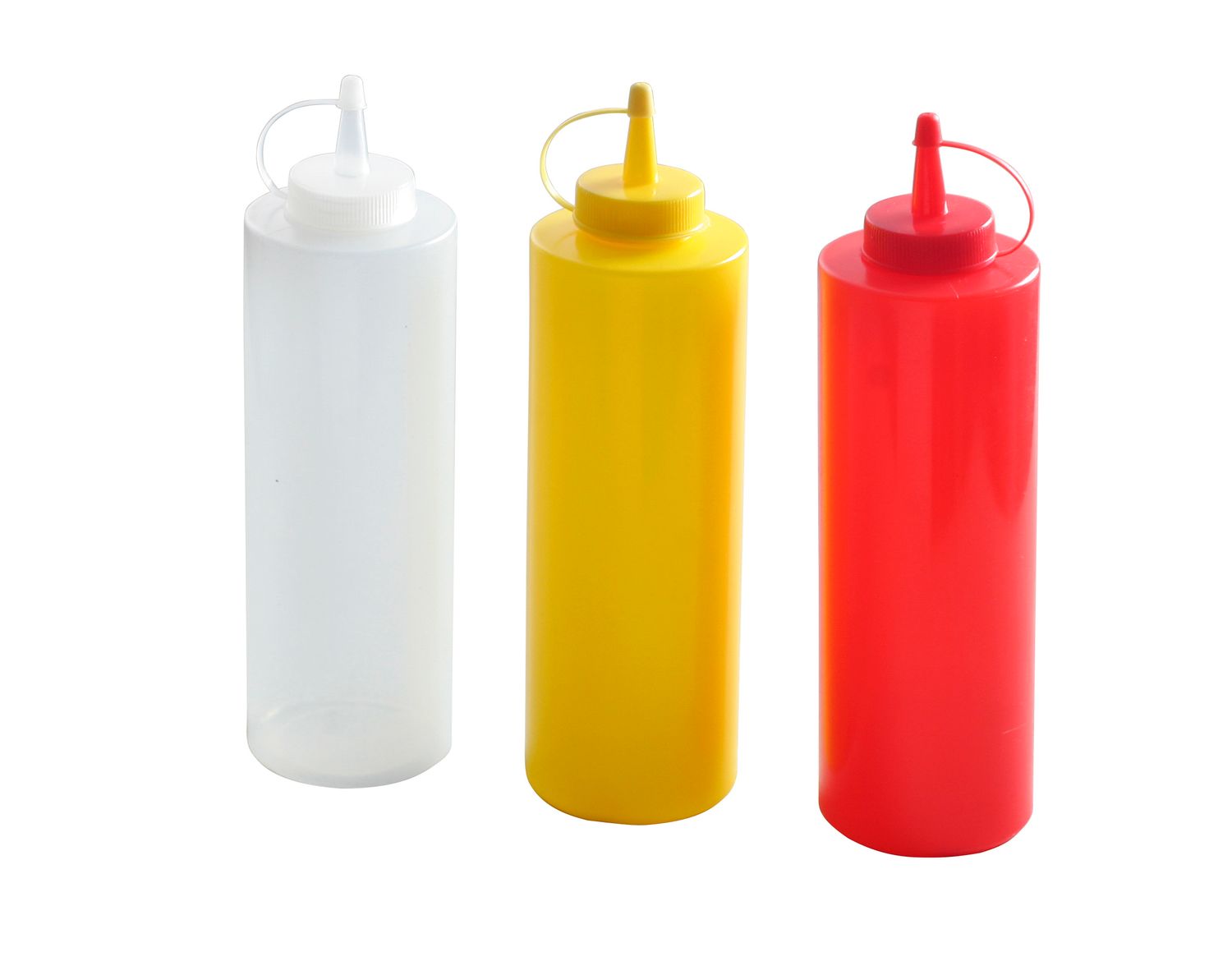 Pudelid külmade kastmete jaoks - 3 tükki, HENDI, 0,7L, Läbipaistev, 3 tk., ⌀70x(H)245mm