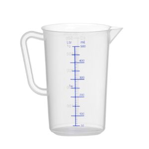 Polüpropüleenist kann mõõteskaalaga, HENDI, Kitchen Line, 0,5L, ⌀90x(H)140mm