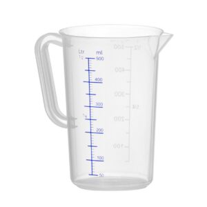 Polüpropüleenist kann mõõteskaalaga, HENDI, Kitchen Line, 0,5L, ⌀90x(H)140mm