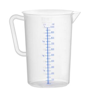Polüpropüleenist kann mõõteskaalaga, HENDI, Kitchen Line, 1L, ⌀110x(H)170mm