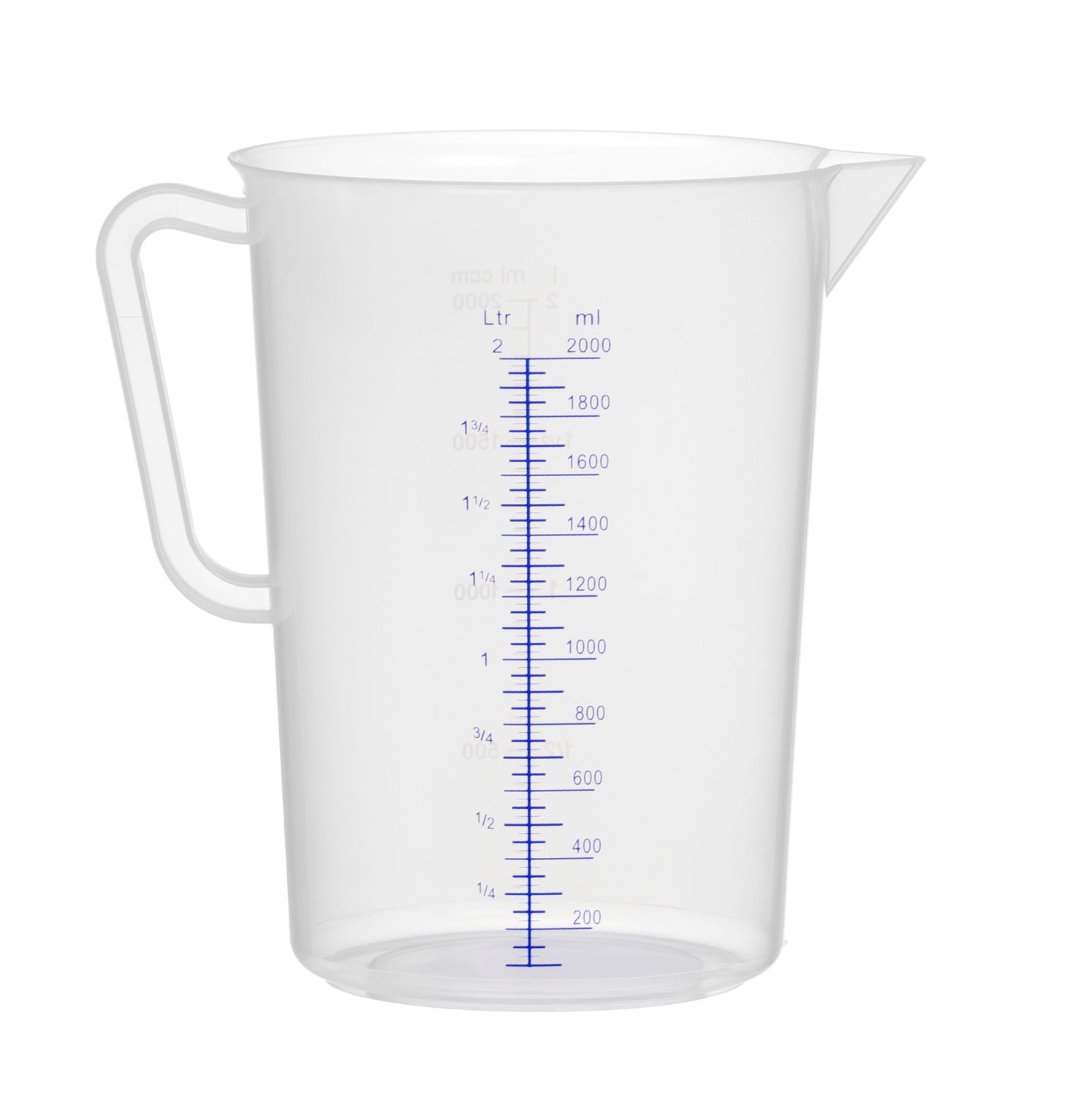 Polüpropüleenist kann mõõteskaalaga, HENDI, Kitchen Line, 2L, ⌀140x(H)215mm