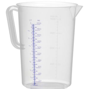 Polüpropüleenist kann mõõteskaalaga, HENDI, Kitchen Line, 2L, ⌀140x(H)215mm