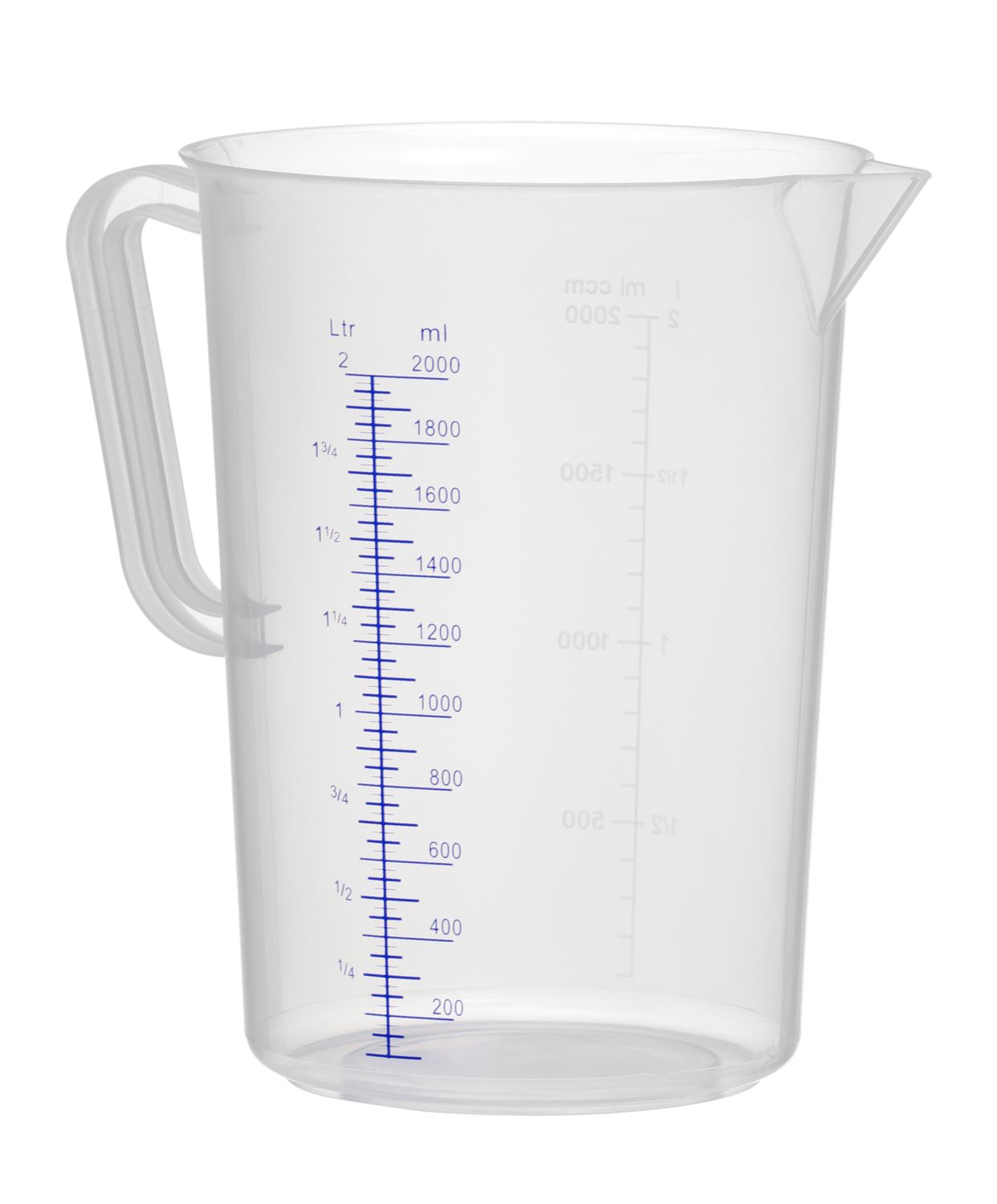 Polüpropüleenist kann mõõteskaalaga, HENDI, Kitchen Line, 2L, ⌀140x(H)215mm