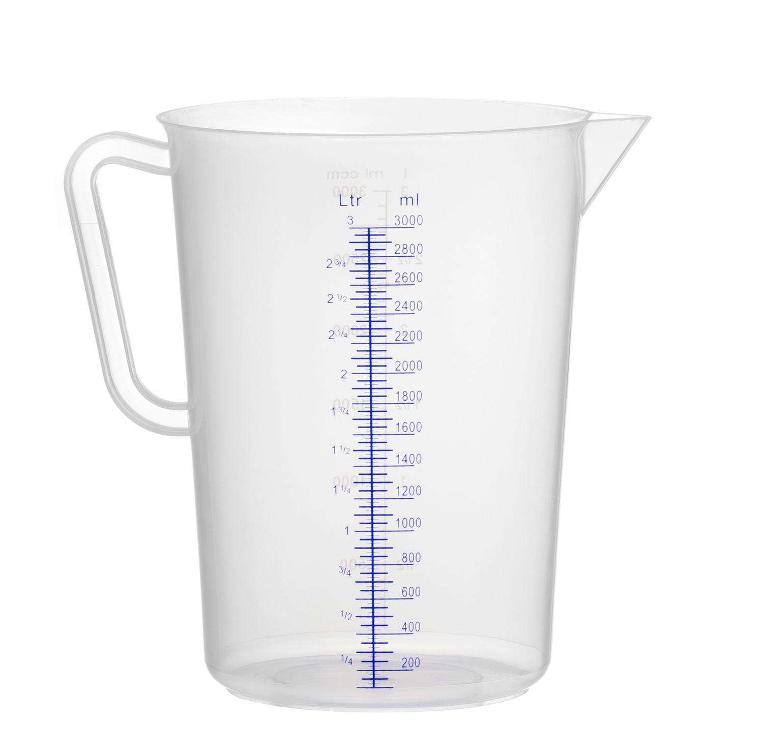 Polüpropüleenist kann mõõteskaalaga, HENDI, Kitchen Line, 3L, ⌀160x(H)240mm