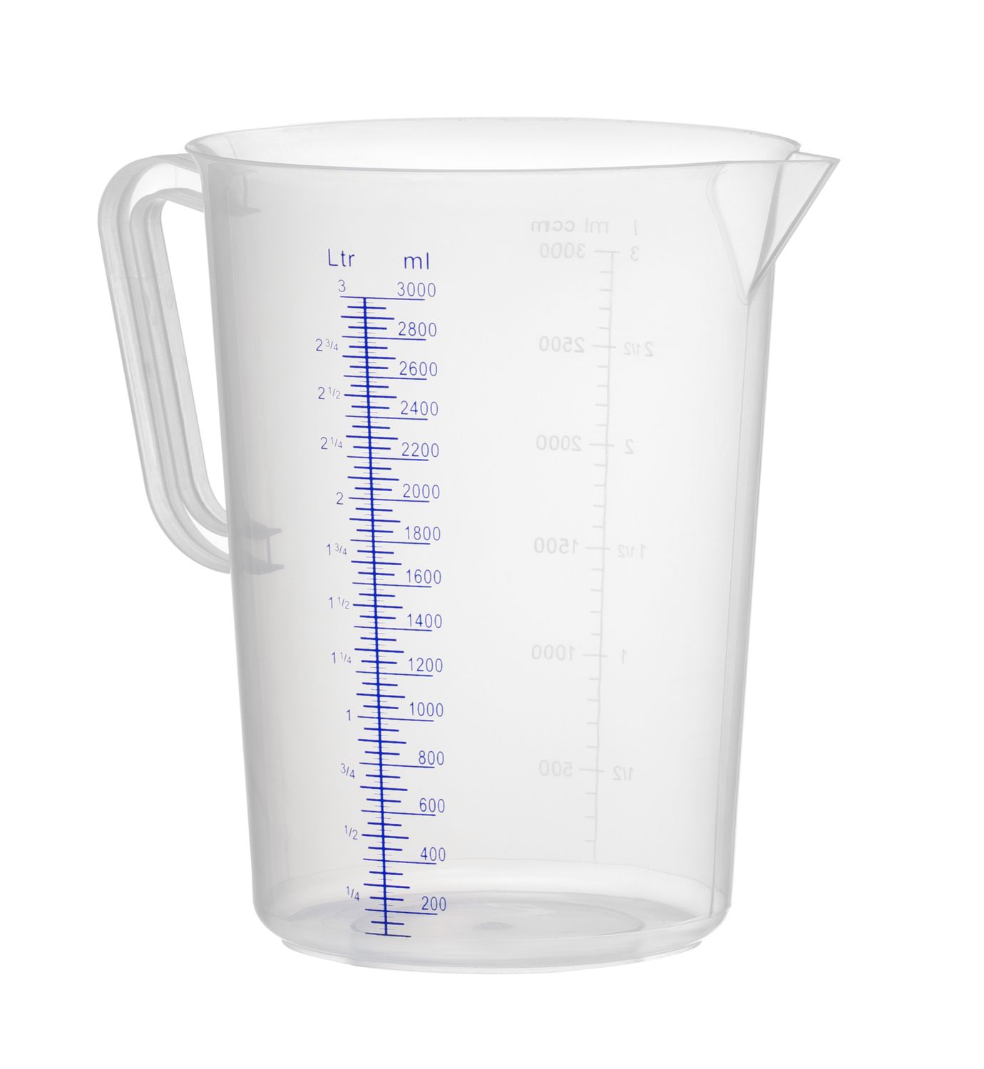 Polüpropüleenist kann mõõteskaalaga, HENDI, Kitchen Line, 3L, ⌀160x(H)240mm