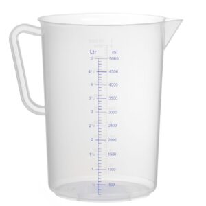 Polüpropüleenist kann mõõteskaalaga, HENDI, Kitchen Line, 5L, ⌀190x(H)270mm