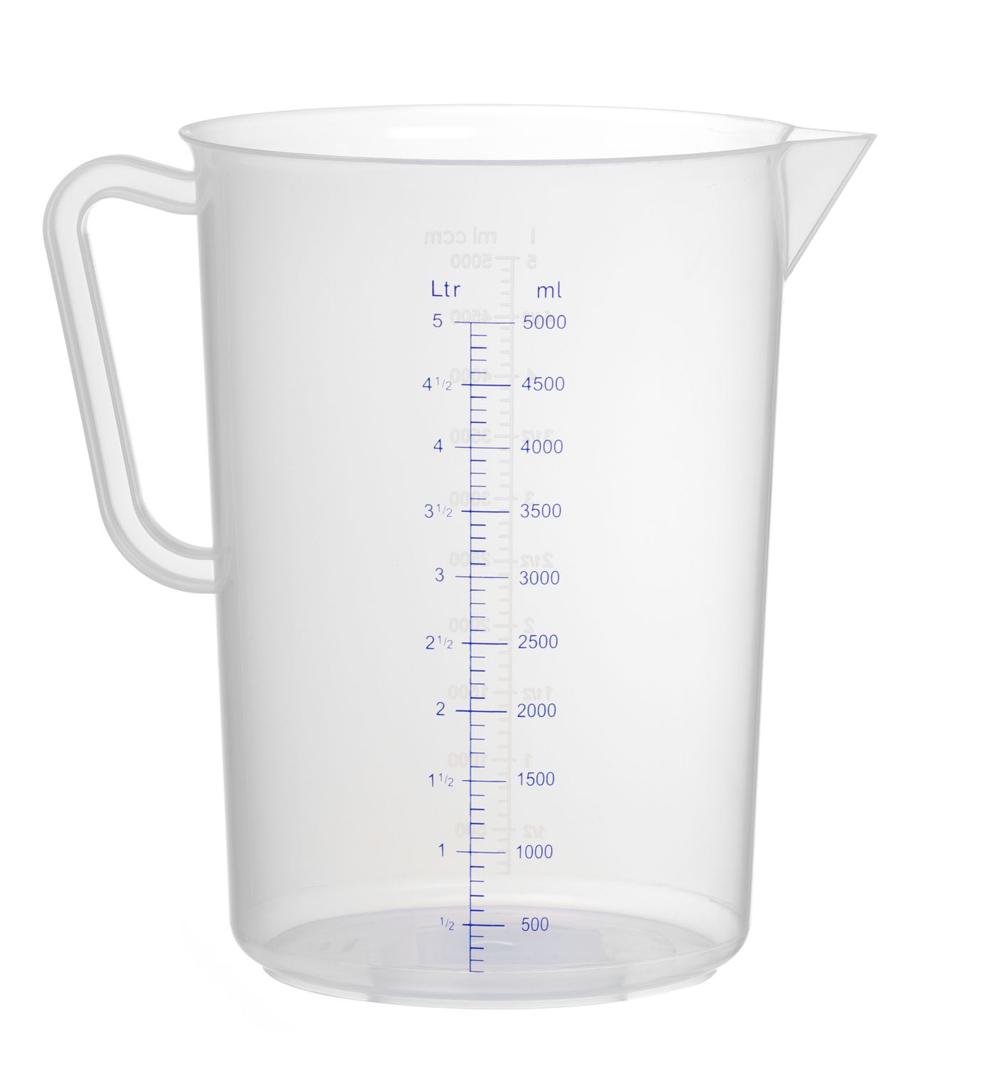 Polüpropüleenist kann mõõteskaalaga, HENDI, Kitchen Line, 5L, ⌀190x(H)270mm