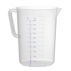 Polüpropüleenist kann mõõteskaalaga, HENDI, Kitchen Line, 5L, ⌀190x(H)270mm