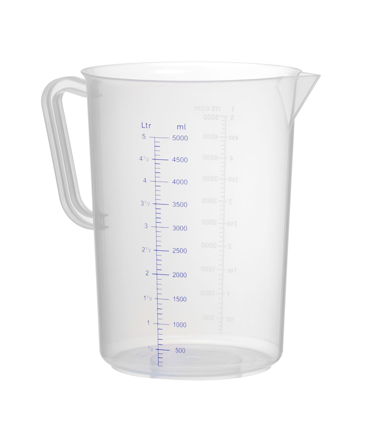 Polüpropüleenist kann mõõteskaalaga, HENDI, Kitchen Line, 5L, ⌀190x(H)270mm