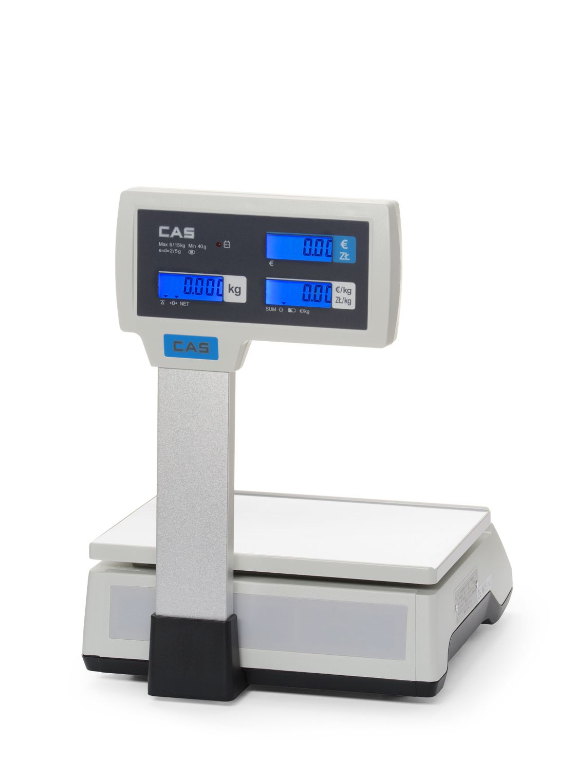 Loenduskaalud (sertifitseeritud) sambaga, 15 kg, CAS, 304x324x(H)419mm - Image 5