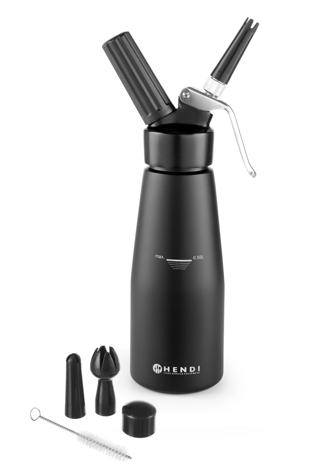 Kooresifoon, HENDI, Kitchen Line, 0,5L, Must, ⌀80x(H)260mm