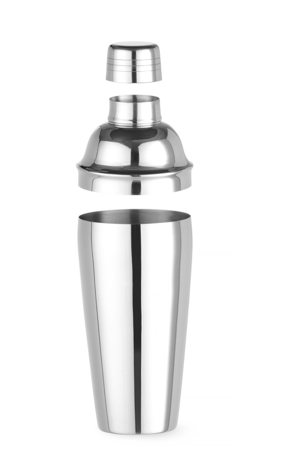 Cobbler šeiker 3-osaline, BarUp, 0,75L, ⌀80x(H)240mm