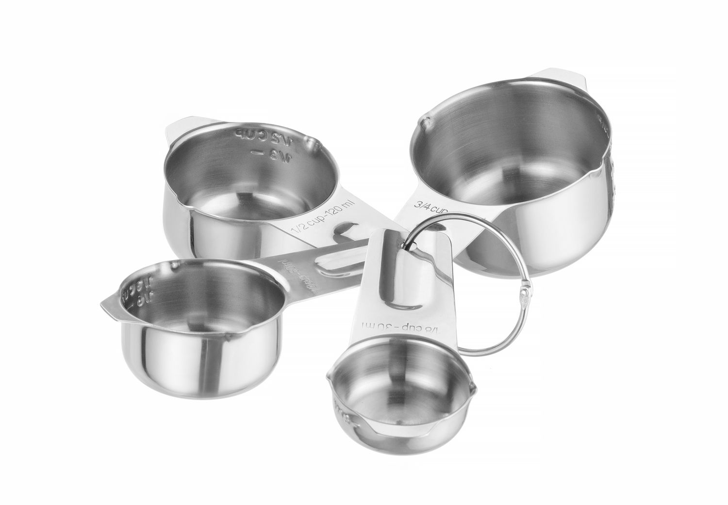 Mõõteklaas - 4 tk komplekt., HENDI, 135x80x(H)45mm