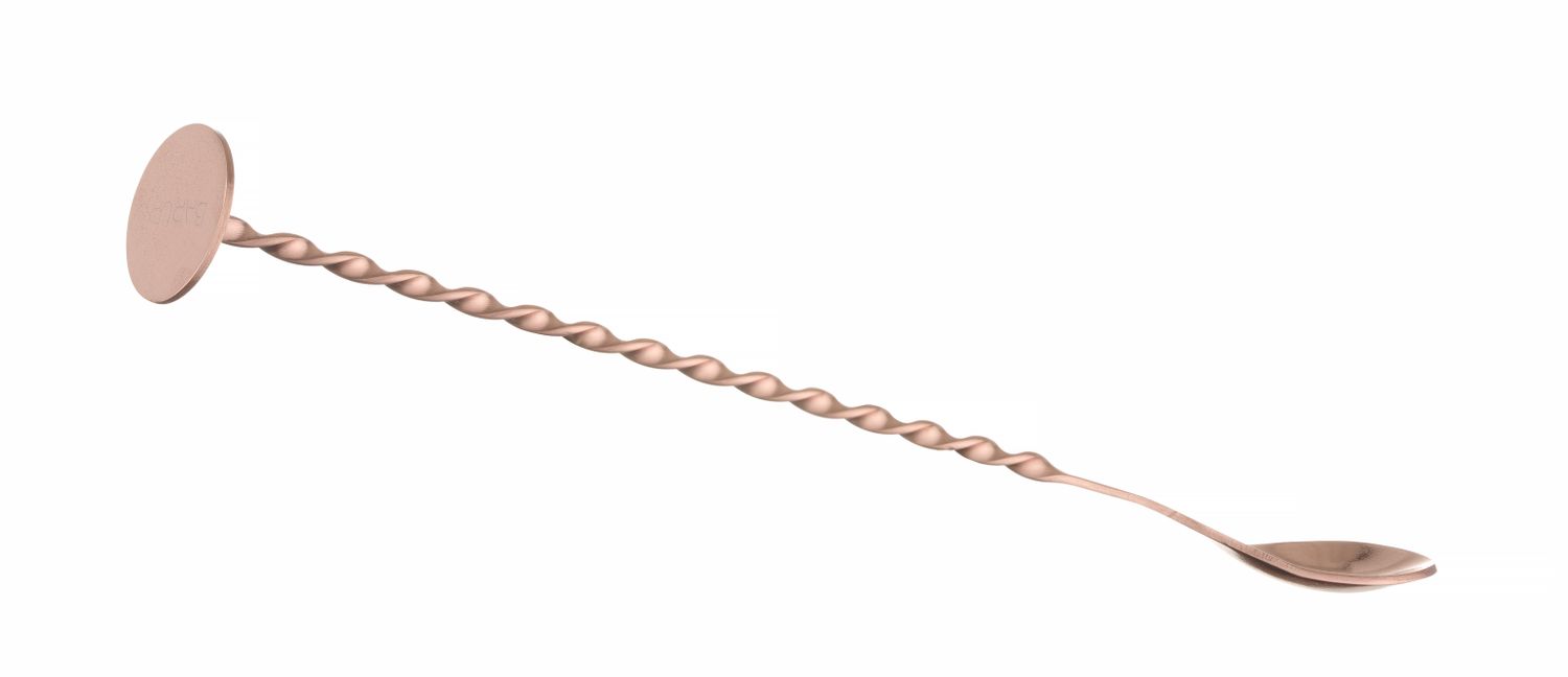 Baarilusikas koos muddleriga, BarUp, Vaskne, 280x35mm - Image 3