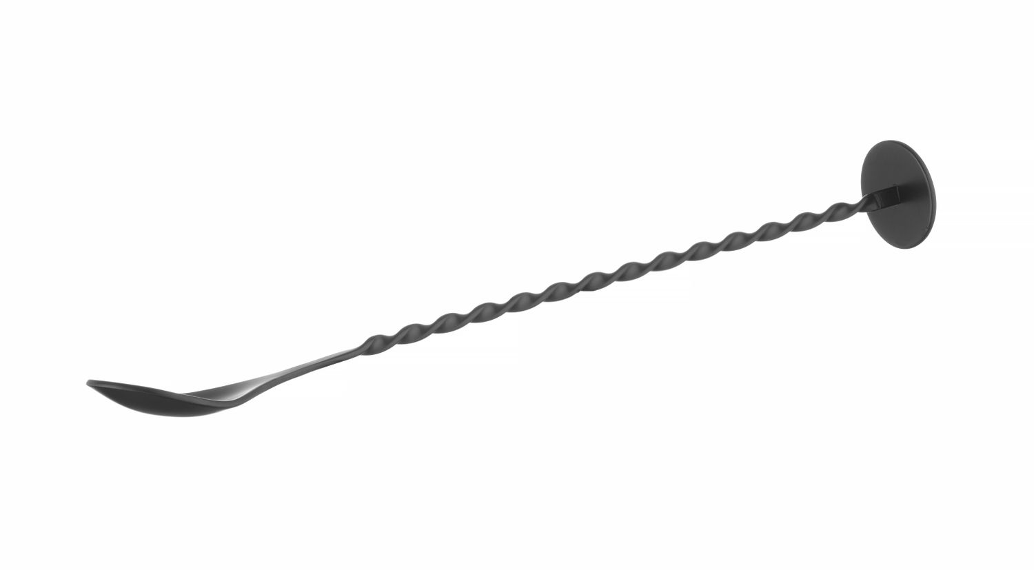 Baarilusikas koos muddleriga, BarUp, Must, 280x35mm