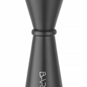 Mensuur 25/50 ml, BarUp, Must, ⌀44x(H)110mm