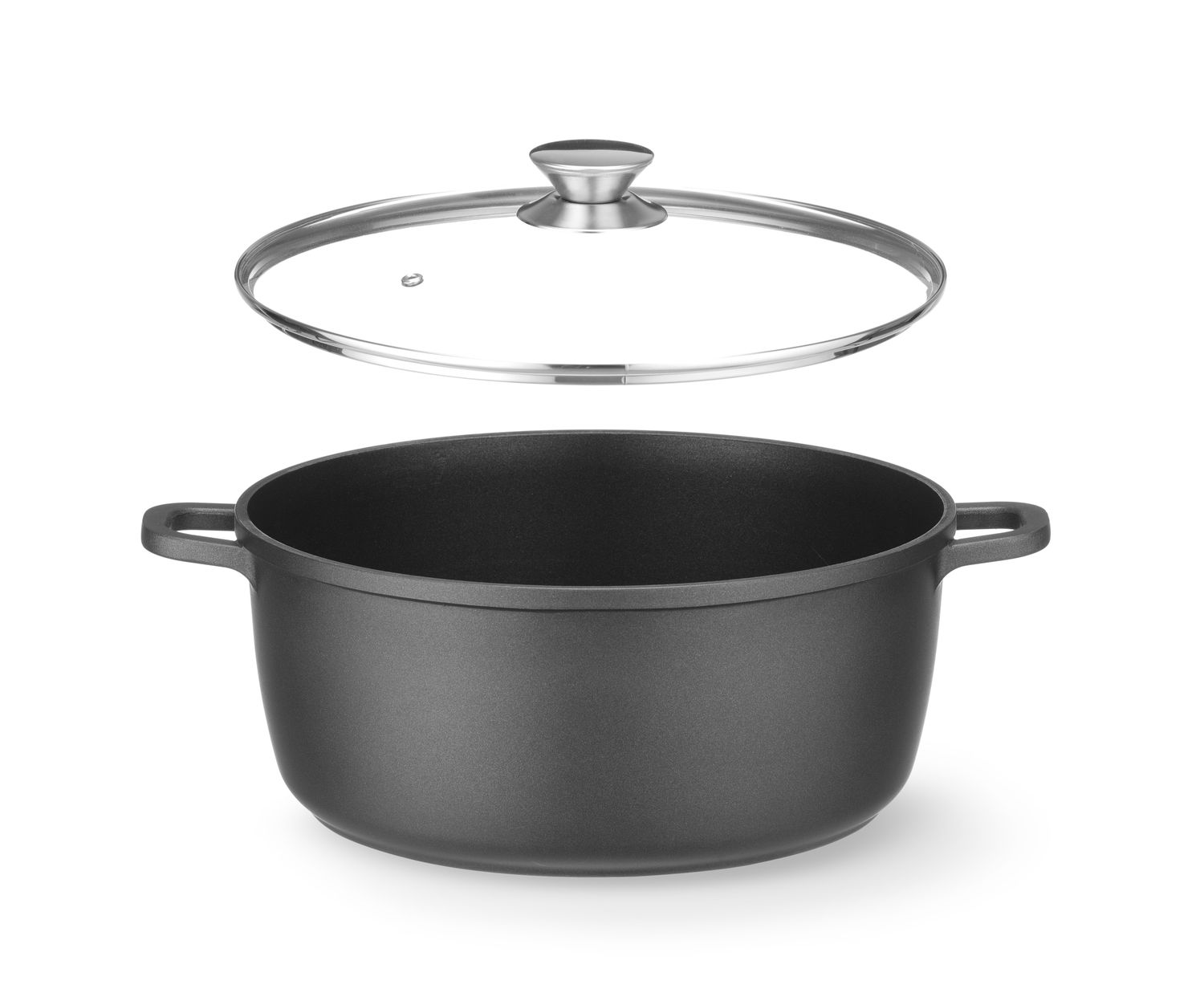 Mittenakkuva kattega haudevorm, HENDI, 9L, Must, 405x332x(H)138mm