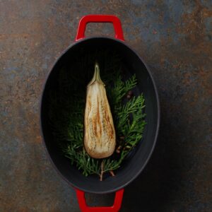 Malmist pada emailitud, HENDI, 4,4L, Punane, 365x290x(H)115mm