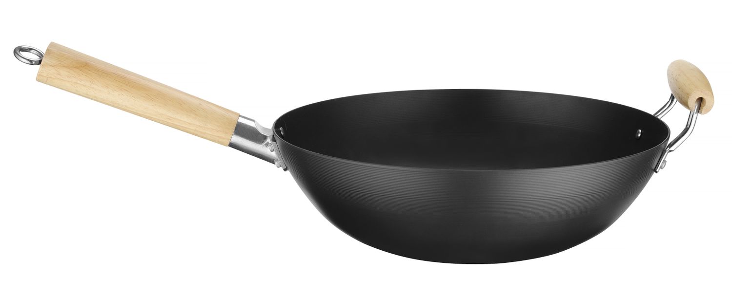Wok-pann puidust käepidemega, HENDI, ⌀324x565mm