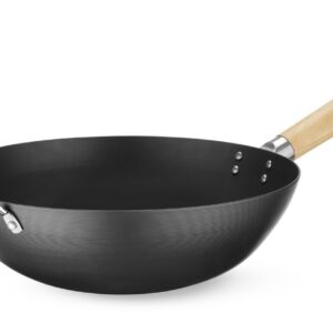 Wok-pann puidust käepidemega, HENDI, ⌀324x565mm