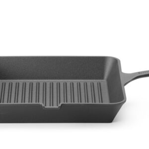 Valurauast grillpann, HENDI, Must, 250x250x(H)50mm, Nelinurkne