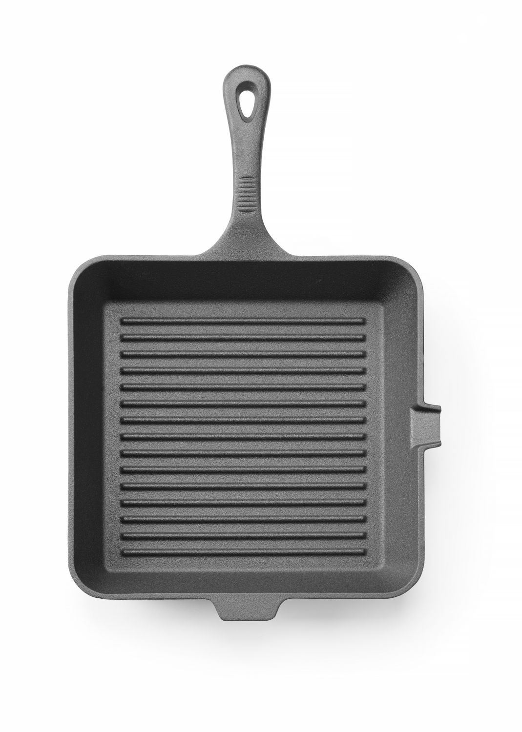 Valurauast grillpann, HENDI, Must, 250x250x(H)50mm, Nelinurkne