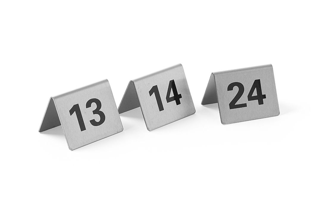 Infosildid - numbrid, HENDI, Numbrid 13–24, 50x35x(H)40mm