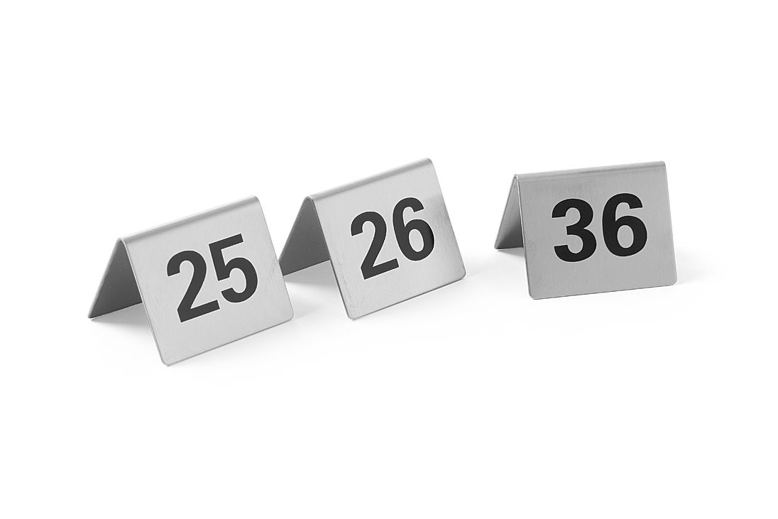 Infosildid - numbrid, HENDI, Numbrid 25-36, 50x35x(H)40mm