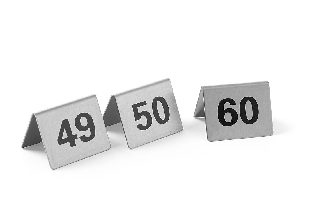 Infosildid - numbrid, HENDI, Numbrid 49–60, 50x35x(H)40mm