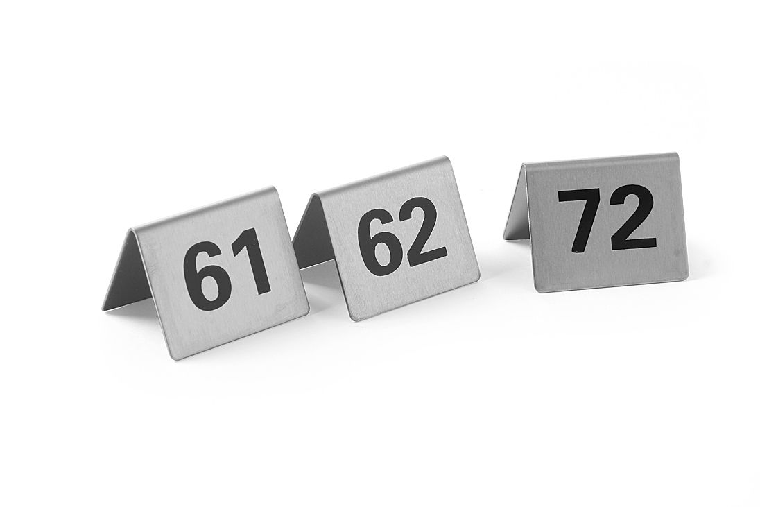 Infosildid - numbrid, HENDI, Numbrid 61–72, 50x35x(H)40mm