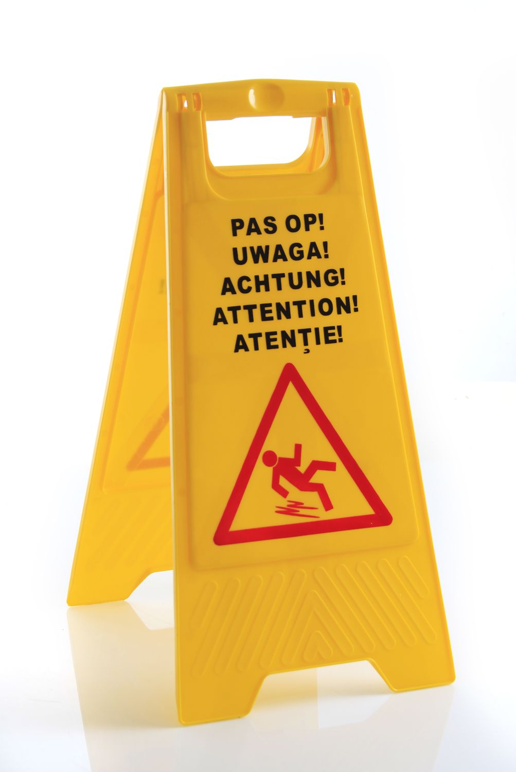 Hoiatav põrandamärk "Tähelepanu! Libe põrand", HENDI, 300x460x(H)615mm