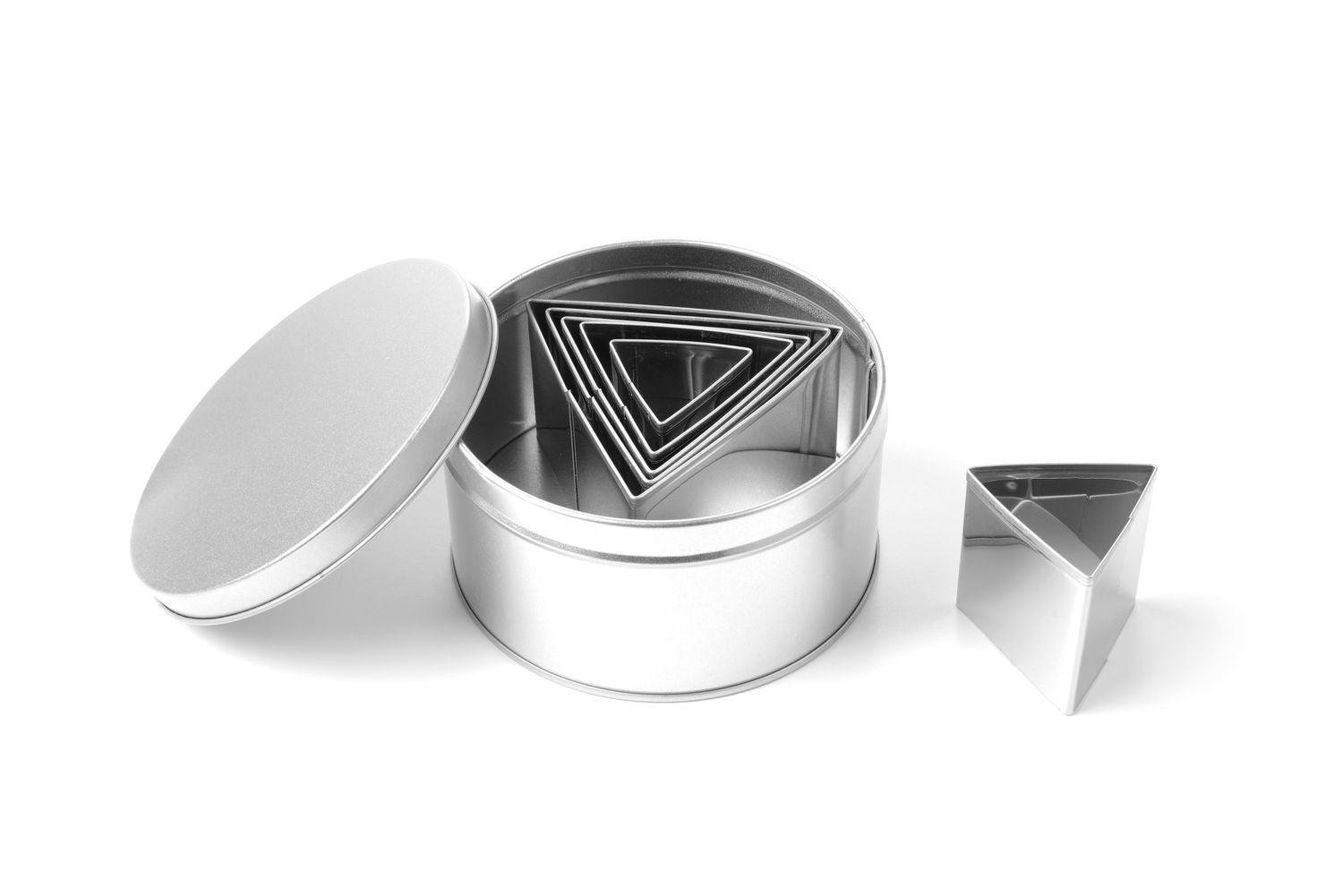 Küpsisevormid, komplekt - kolmnurk, HENDI, 6 tk., (H)50mm