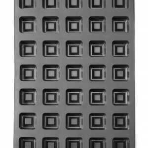 Silikoonvorm SQUARE, HENDI, 570x375x(H)25mm, Nelinurkne