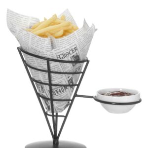 Greaseproof paper, HENDI, Newspaper print, 500 pcs., 200x250mm
