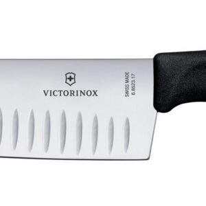 Santoku knife with the Granton edge, Victorinox, Black, (L)298mm