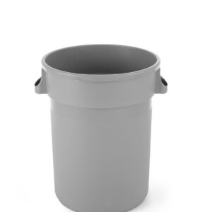 Round waste bin, AmerBox, 120L, Light grey, ⌀550x(H)690mm