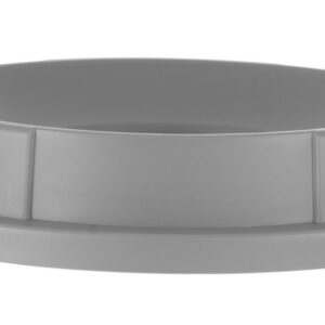 Open cover for round waste bin, AmerBox, fits 691038, Light grey, ⌀570x(H)135mm