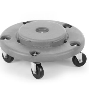Trolley for round waste bin, AmerBox, fits 691038, Light grey, ⌀455x(H)165mm