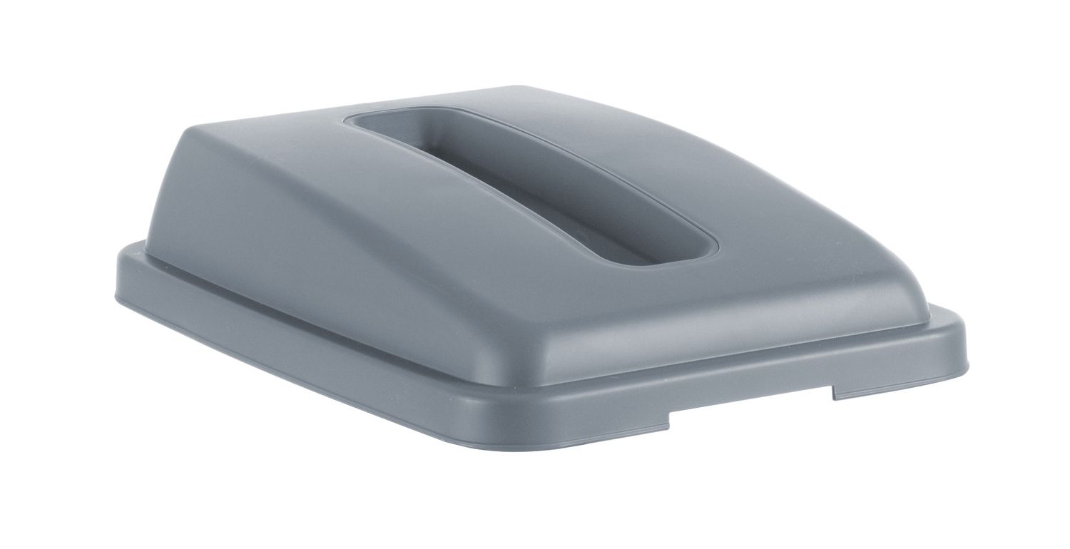 Pikliku konteineri kaas avaga 60 l, HENDI, ristkülikukujuline ava, Helehall, 660x470x(H)30mm