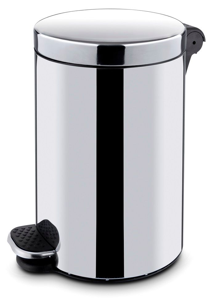 Ümmargune pedaaliga prügikast sisemise prügikastiga, HENDI, 5L, ⌀210x(H)280mm