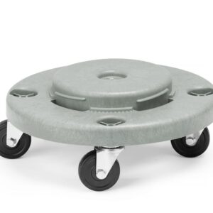 Trolley for round waste bin, AmerBox, fits 691403, ⌀400x(H)165mm