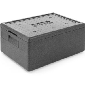 Termokonteiner sopolümeerist piocelan, HENDI, Kitchen Line, 40 l, GN 1/1, 40L, Must, 600x400x(H)283mm