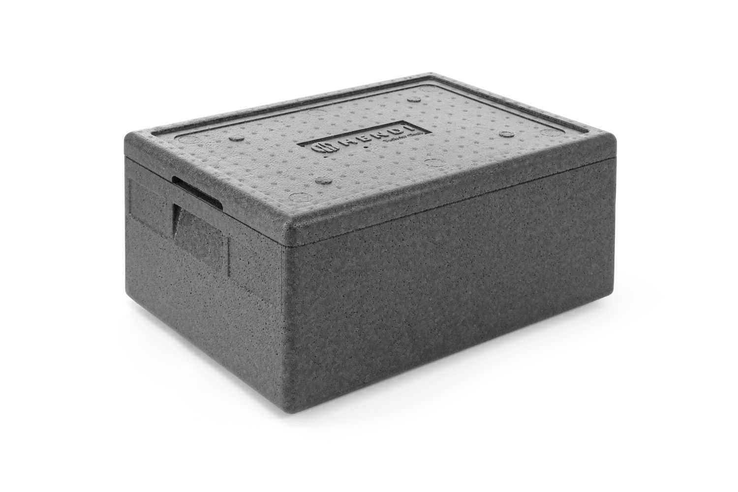 Termokonteiner sopolümeerist piocelan, HENDI, Kitchen Line, 40 l, GN 1/1, 40L, Must, 600x400x(H)283mm