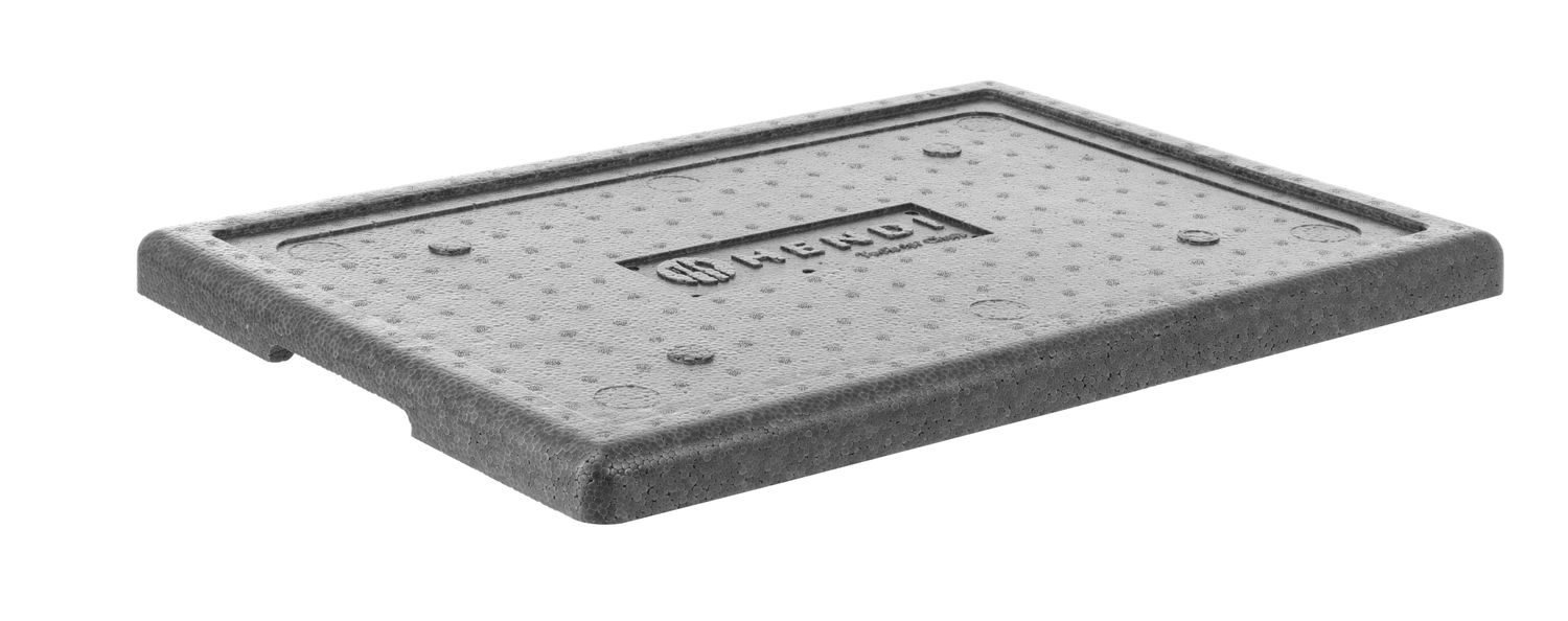 Termokonteiner sopolümeerist piocelan, HENDI, Kitchen Line, 40 l, GN 1/1, 40L, Must, 600x400x(H)283mm