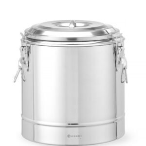 Isoleeritud kaasaskantav konteiner, HENDI, Kitchen Line, 19L, Hõbedane, ⌀350x(H)400mm