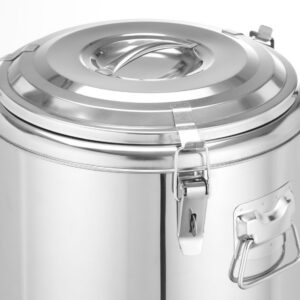 Isoleeritud kaasaskantav konteiner, HENDI, Kitchen Line, 23L, Hõbedane, ⌀350x(H)440mm