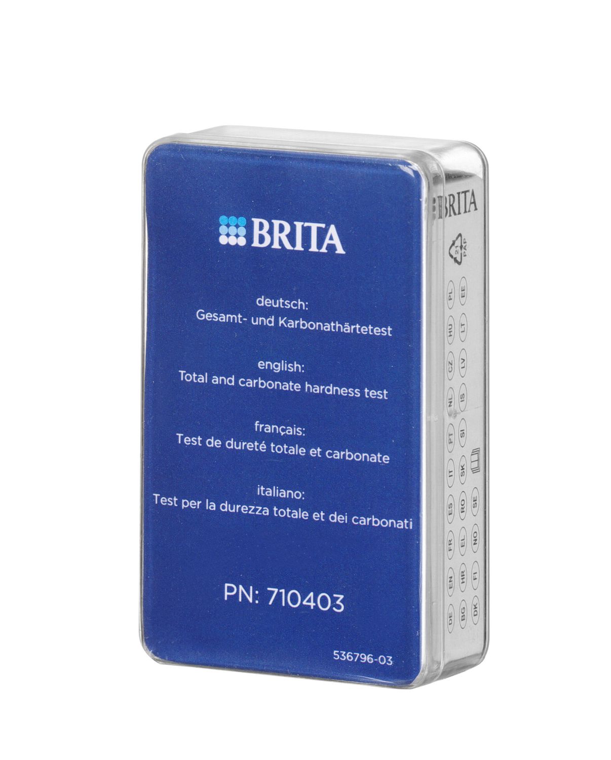 Karbonaadi kõvaduse ja kogukareduse testi komplekt, Brita