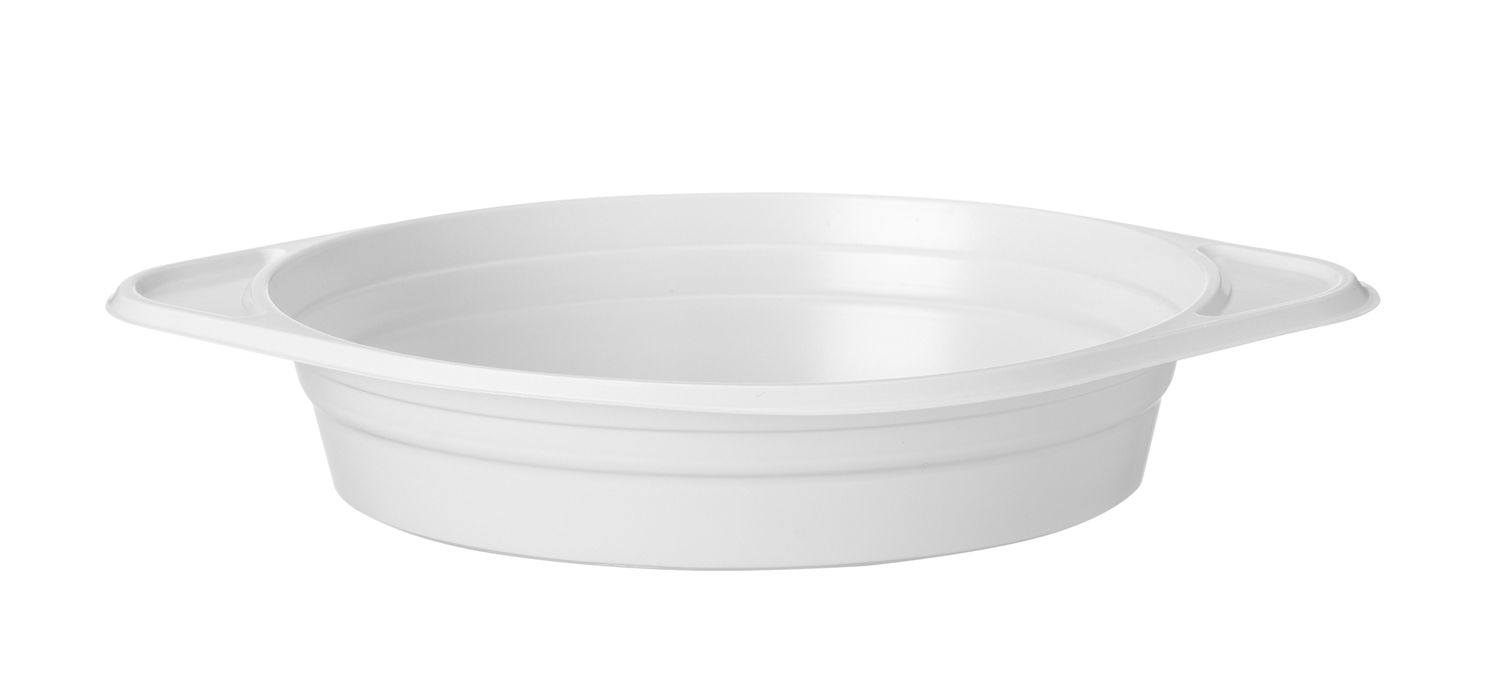 Plastkauss 0,35l - komplekt 100 tk, HENDI, Valge, ⌀155x(H)32mm