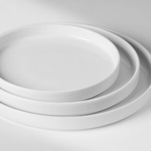 Kõrge äärega plaat Oslo, HENDI, Oslo, Valge, ⌀240x(H)26mm