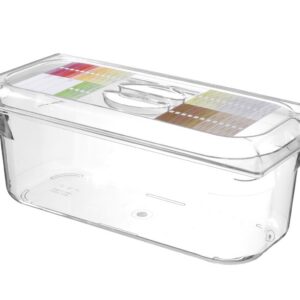 Polükarbonaadist jäätise küvett, HENDI, 5L, Läbipaistev, 360x165x(H)120mm
